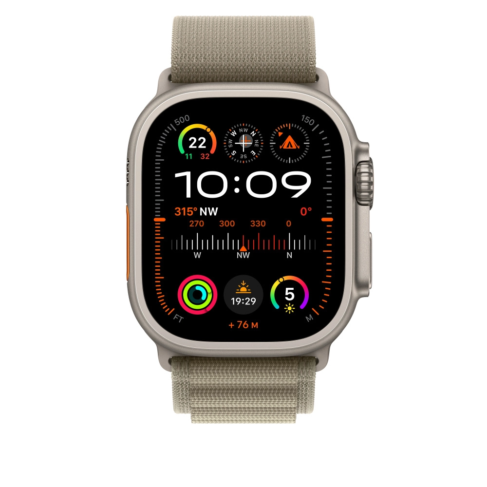 Olive Alpine Loop for 49mm Apple Watch - Large