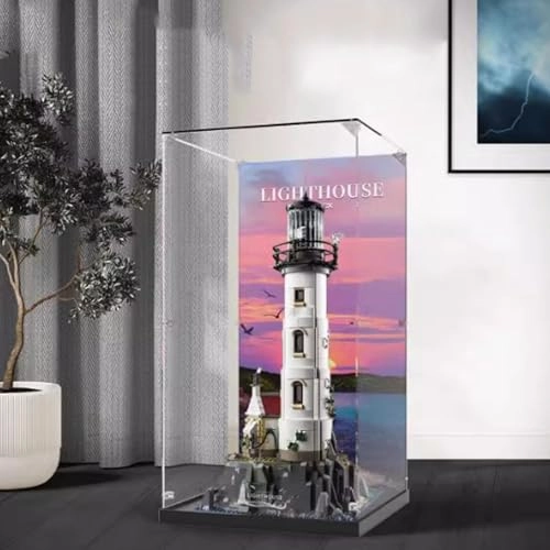 Acrylic Display Case for LEGO 21335 Motorized Lighthouse Model - 3mm thickness