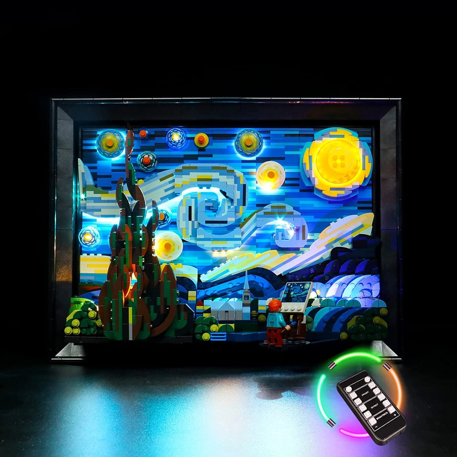 BrickBling Light Kit for LEGO Vincent Van Gogh - The Starry Night 21333 - Acrylonitrile Butadiene Styrene (ABS)