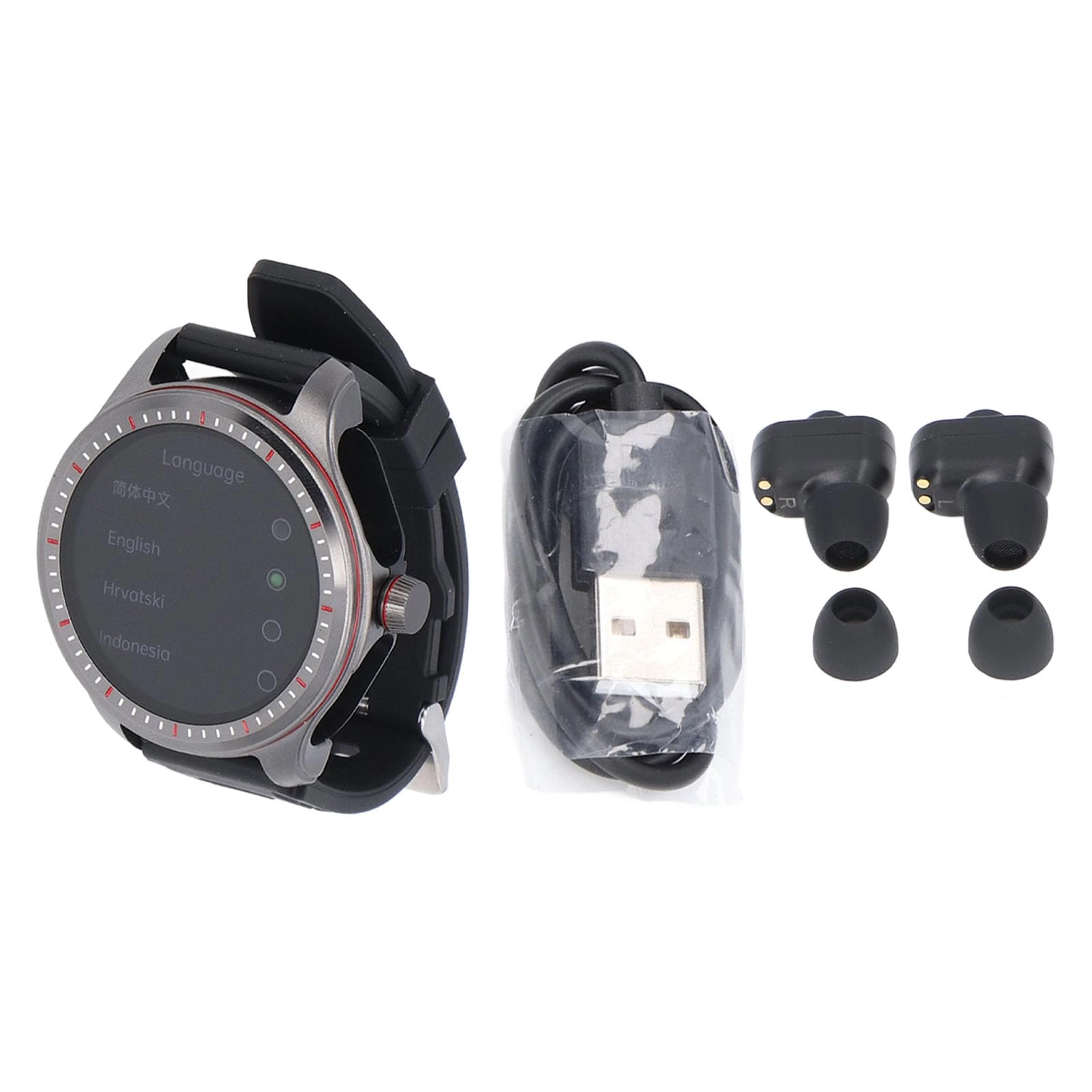 Bluetooth Earbuds Smart Watch - 2.01 inch Zinc Alloy