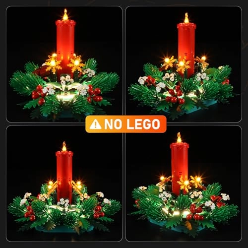 LED light kit for lego 40743 Christmas table decoration - Easy Installation Hidden Wiring