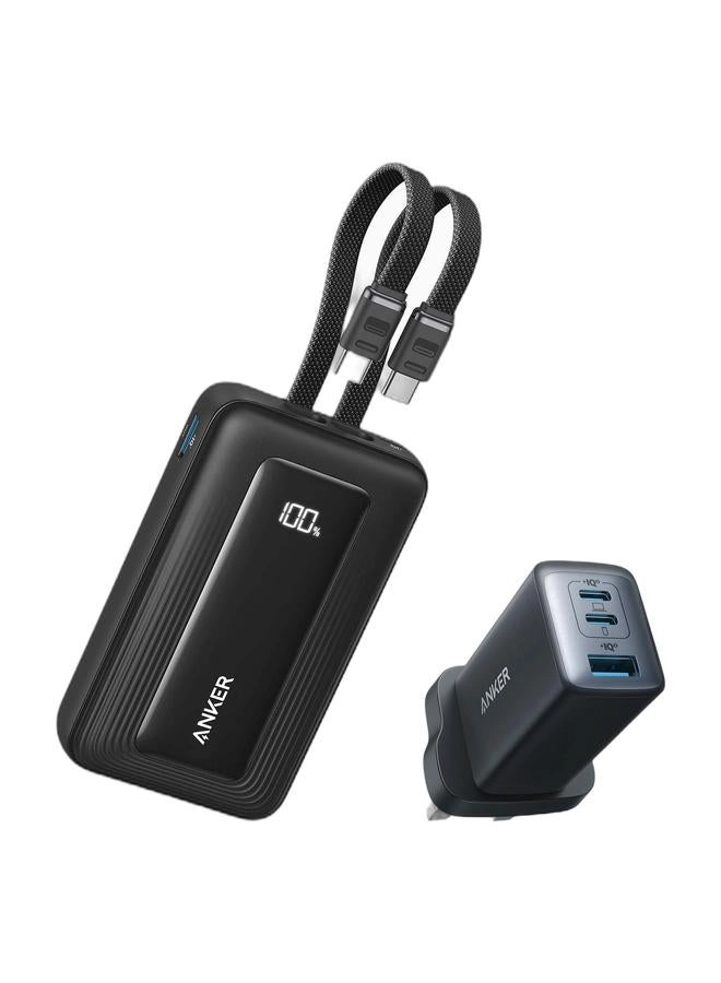 Anker Zolo Power Bank - 10,000mAh 30W + USB C Charger - Nano II 65W