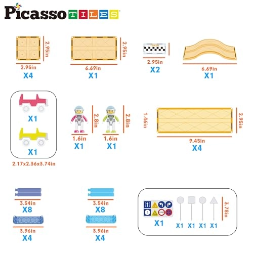 Race Track Car Slide - 45pcs