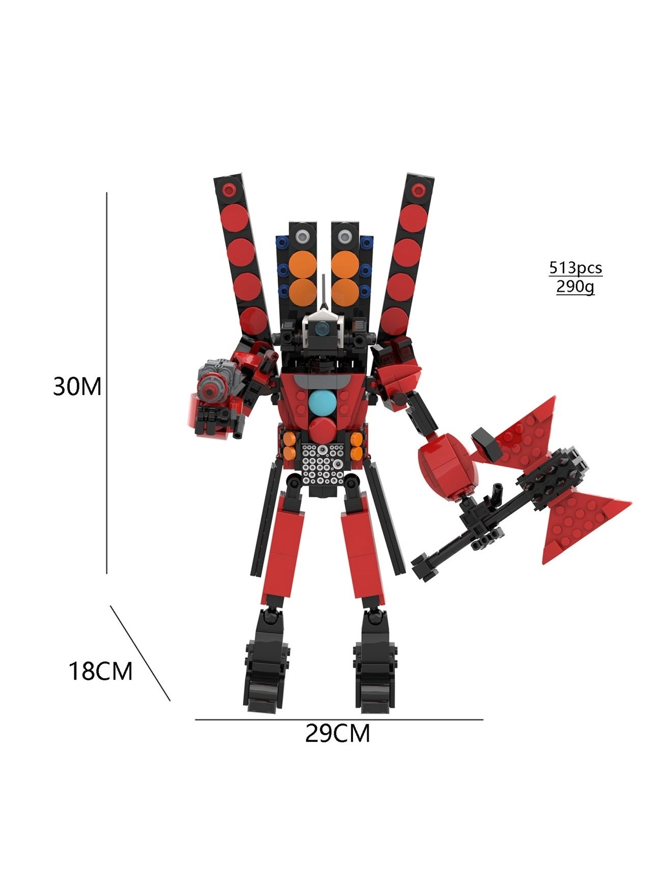 Skibidi Toilet Man - Robots 513 pcs