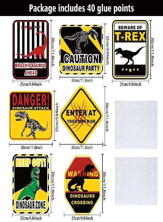Dinosaur Signs - 9 pcs Birthday