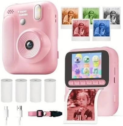 Kids Digital Camera - Instant Thermal Printer 4800W 1080p