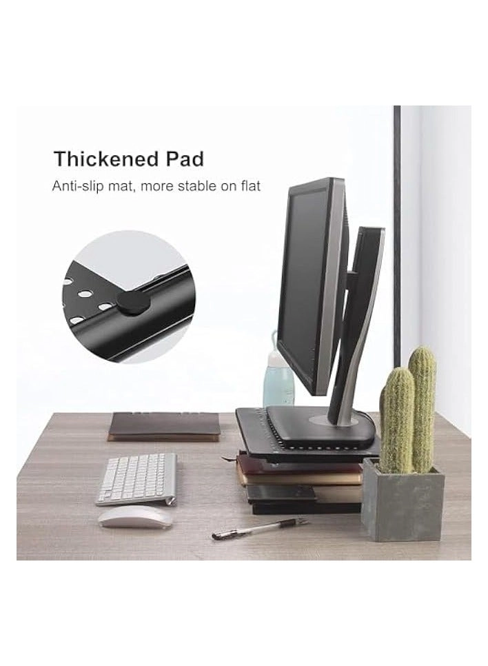 Monitor Stand Riser - 2 Pack 3 Height Adjustable 14.5 in