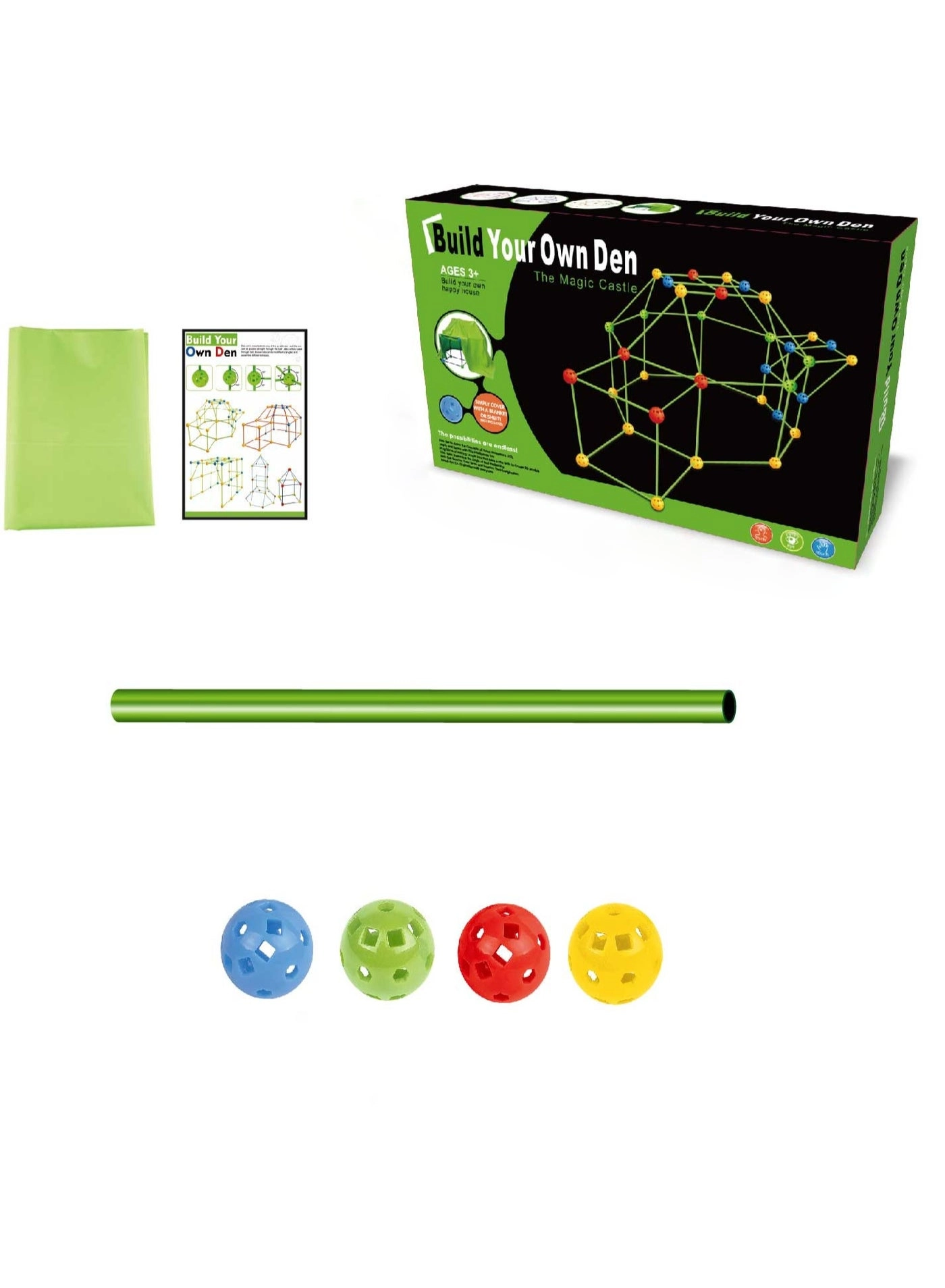 Capstro Kids Fort Building Kit - 155 pcs