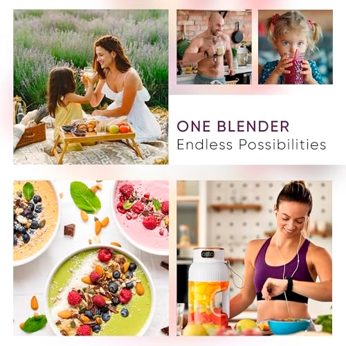 Portable Blender - 1.5L USB Rechargeable