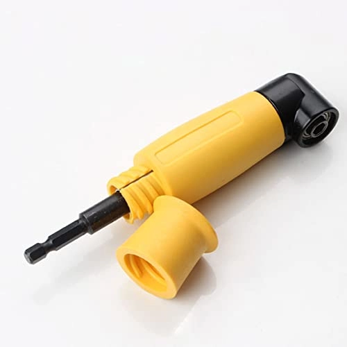 90 Degree Right Angle Electric Drill Angle - 155x32mm Yellow
