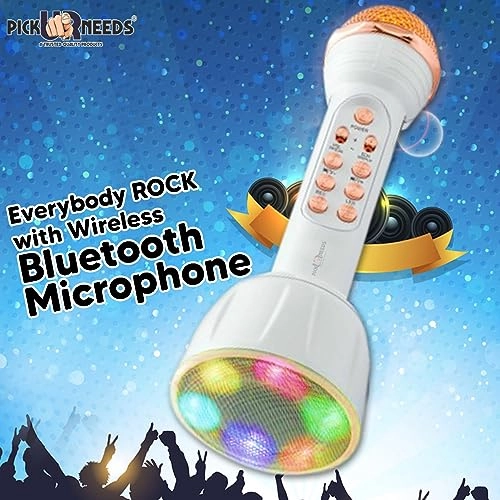 Karaoke Mic With Speaker with LED