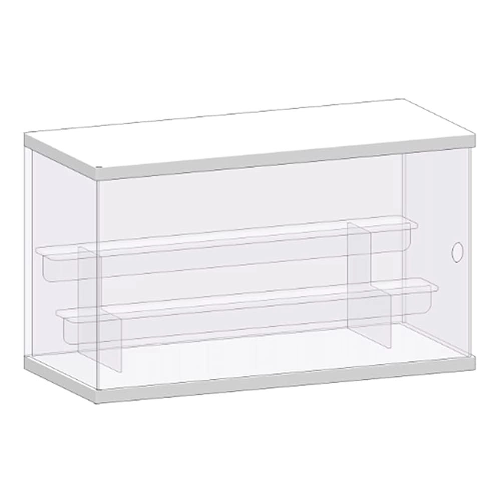 Nynelly Clear Acrylic Display Case - 40 x 18 x 21 cm White-clear Step