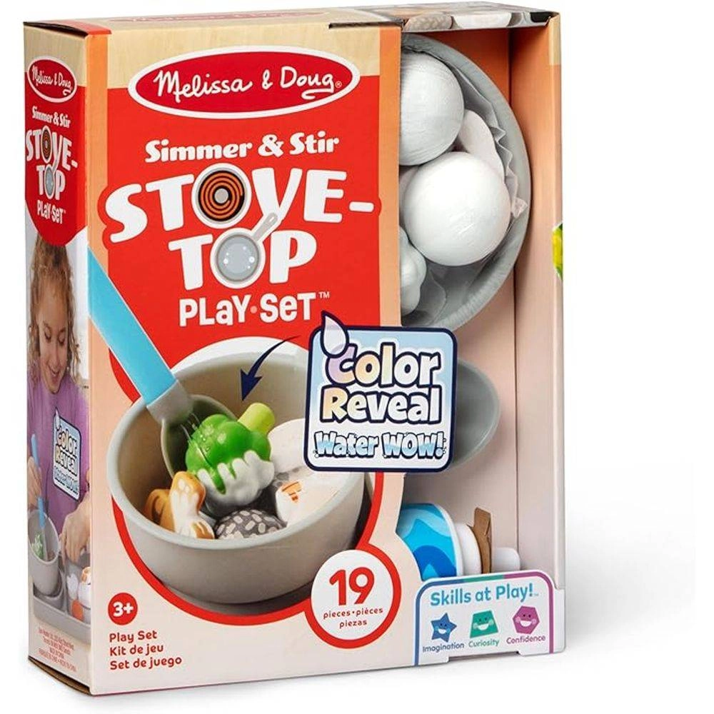 Melissa & Doug Simmer & Stir Stovetop Pretend Playset - 19 pcs (622-SM_6074892)