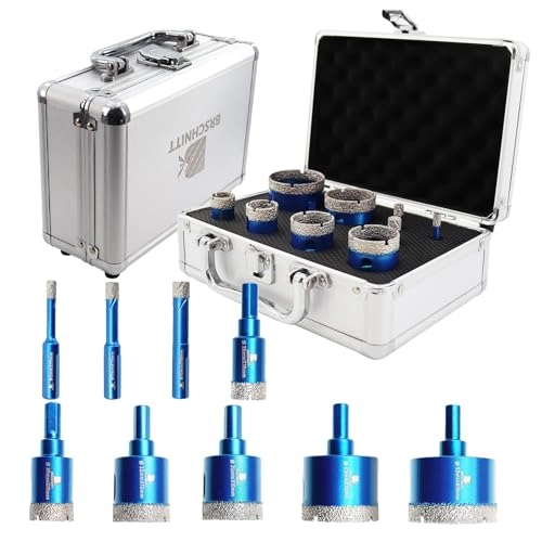 Diamond Core Drill Bit Set - 6 8 10 20 25 32 35 43 50mm Porcelain Tile Ceramic Marble Granite