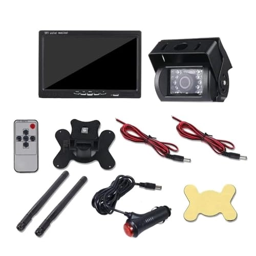 Monitor - 7" HD 800 x 480 + Rear View Camera - 8LED Night Vision