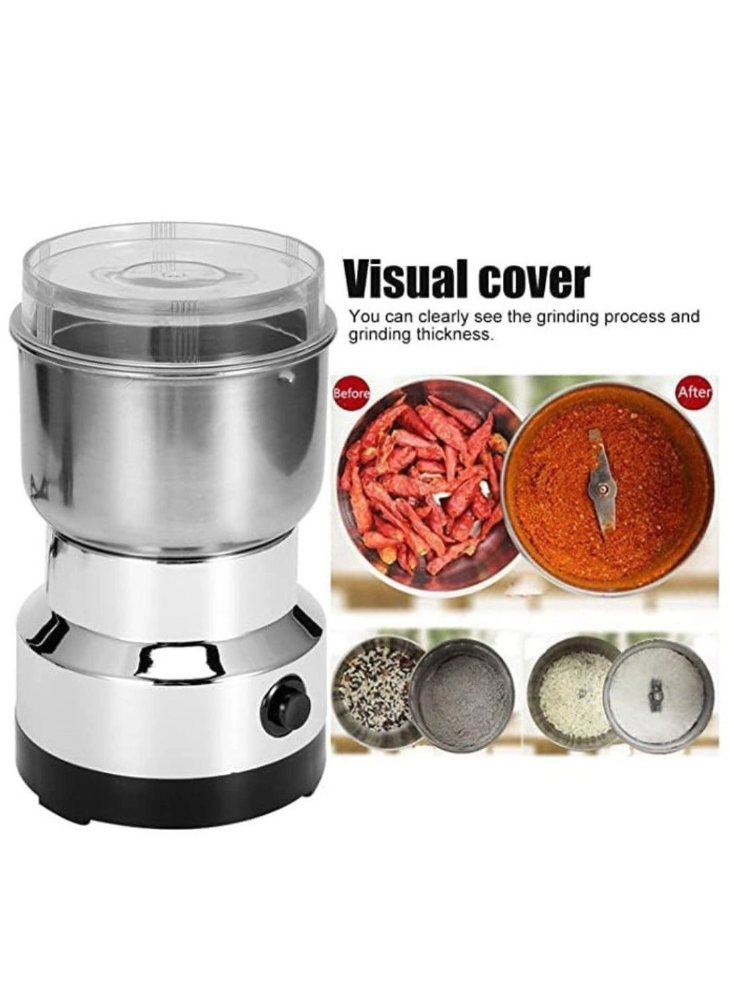 Electric Coffee And Beans Grinder - 200W 50g