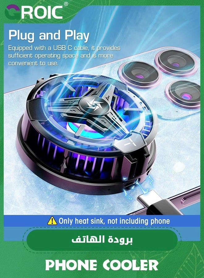 Phone Cooler - 3 Cooling Modes RGB Lights