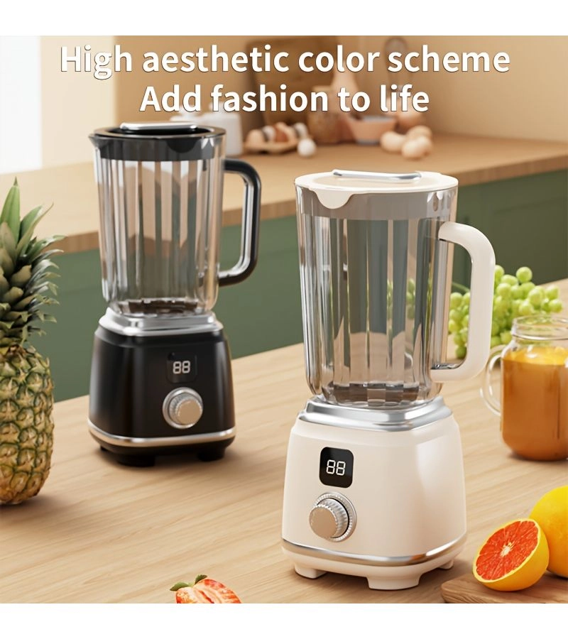 Generic Portable USB Rechargeable Blender - LED Display, 12-Blade, Compact Design