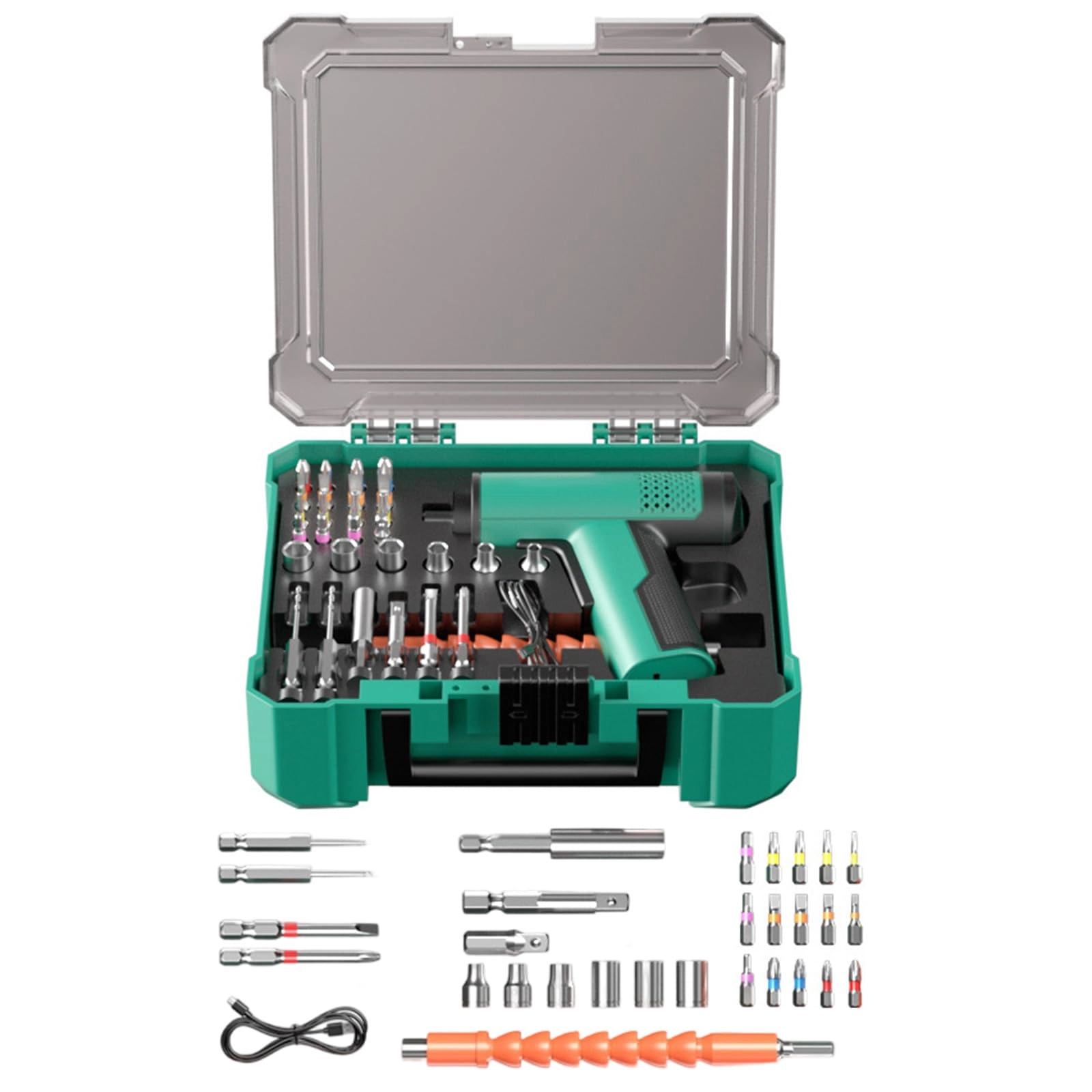 Cordless Electric Screwdriver - 9.8V Rechargeable Adjustable