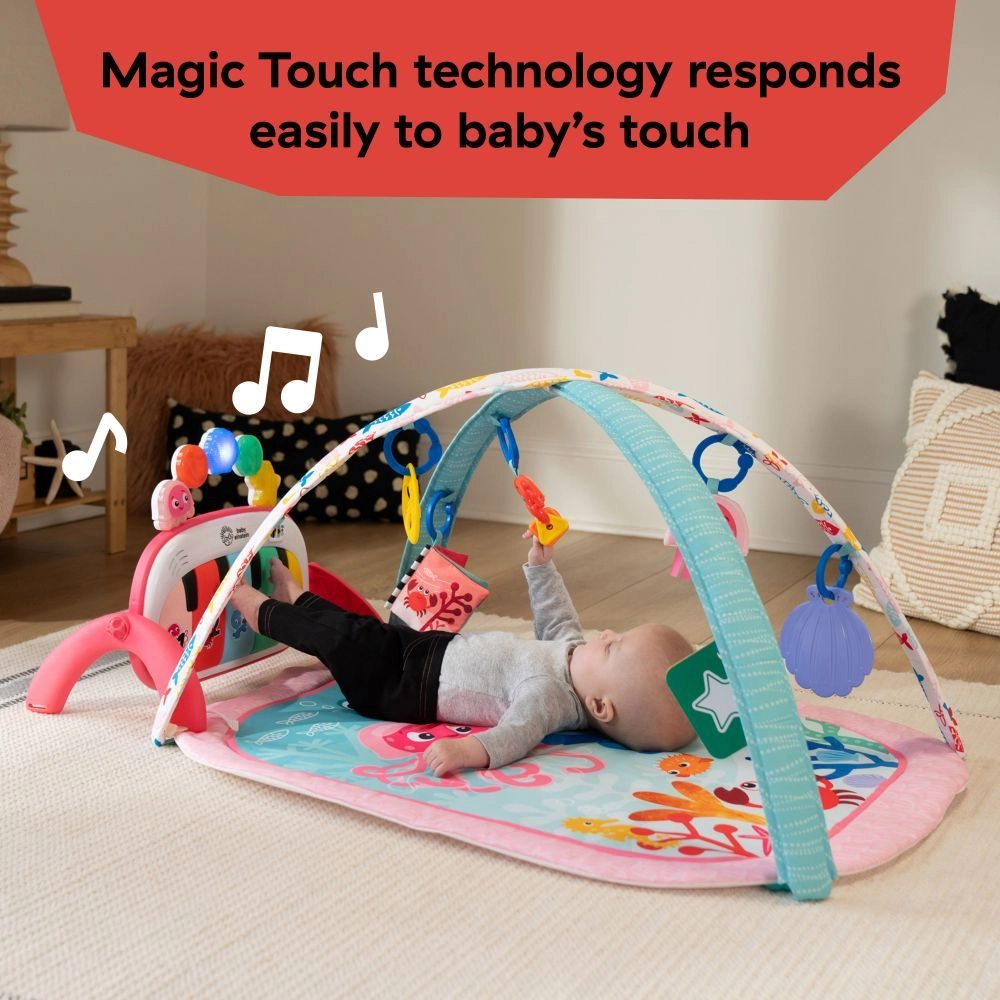 4-in-1 Kickin’ Tunes Musical Meadow Music & Language Discovery Gym - 0 months