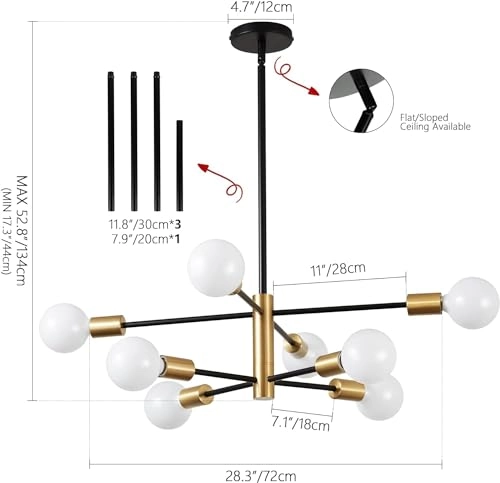 Modern Chandelier - Dimmable