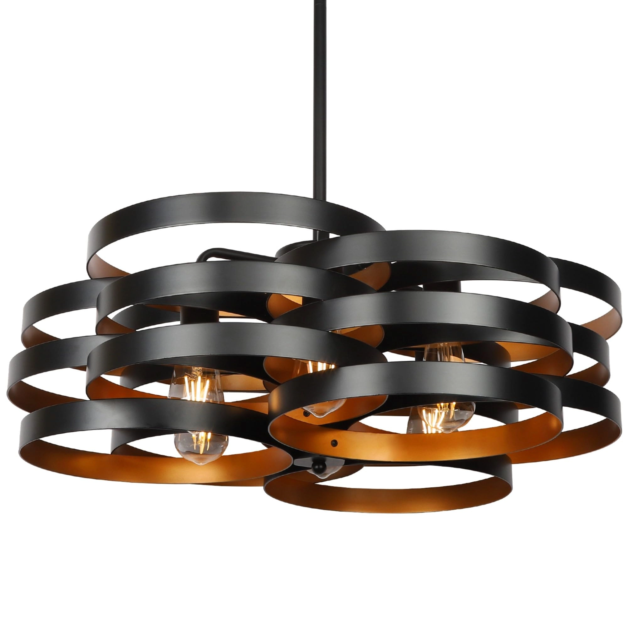 CNRATYE 6-Light Modern Farmhouse Chandelier - Dimmable