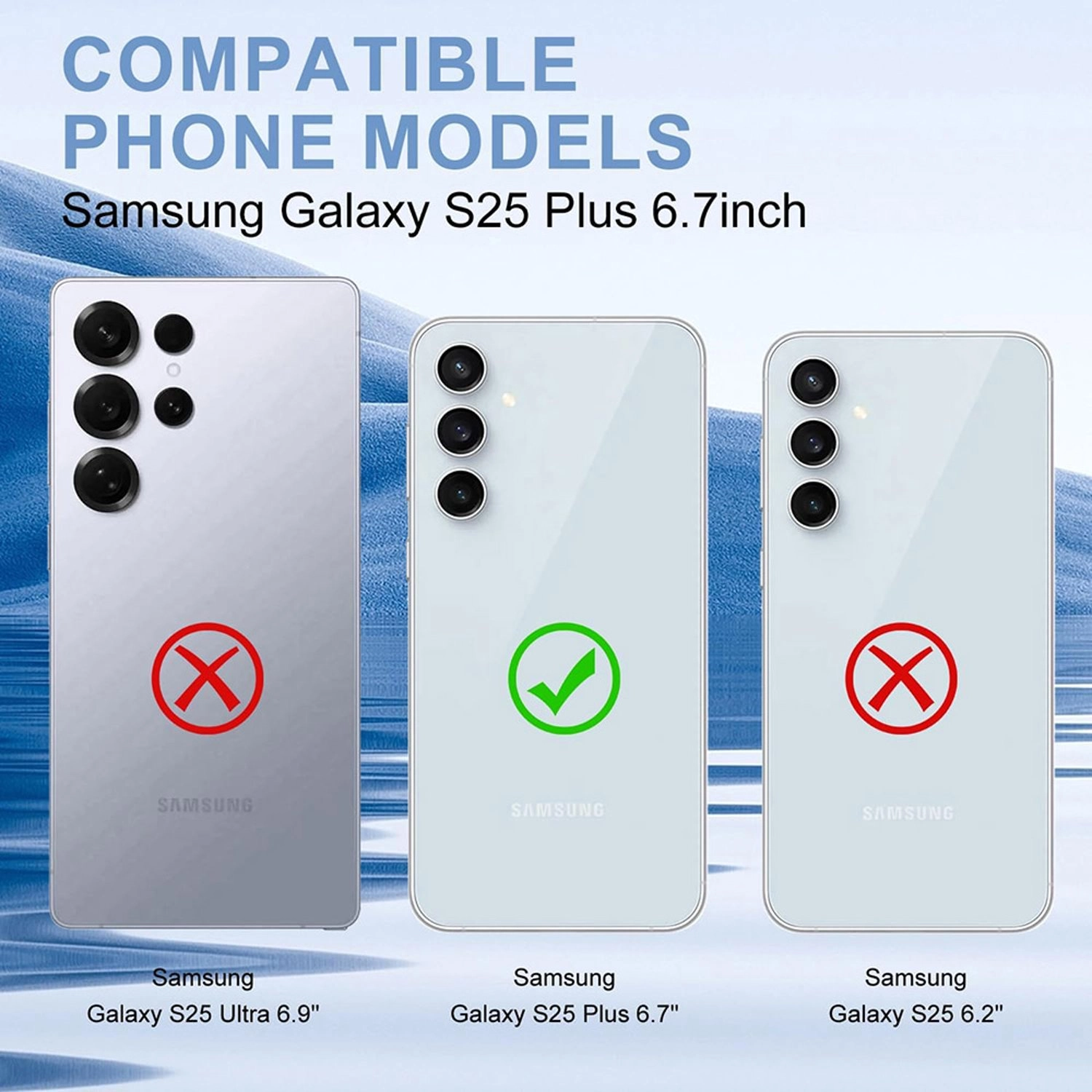 Clear Case with MagSafe for Samsung Galaxy S25 Plus