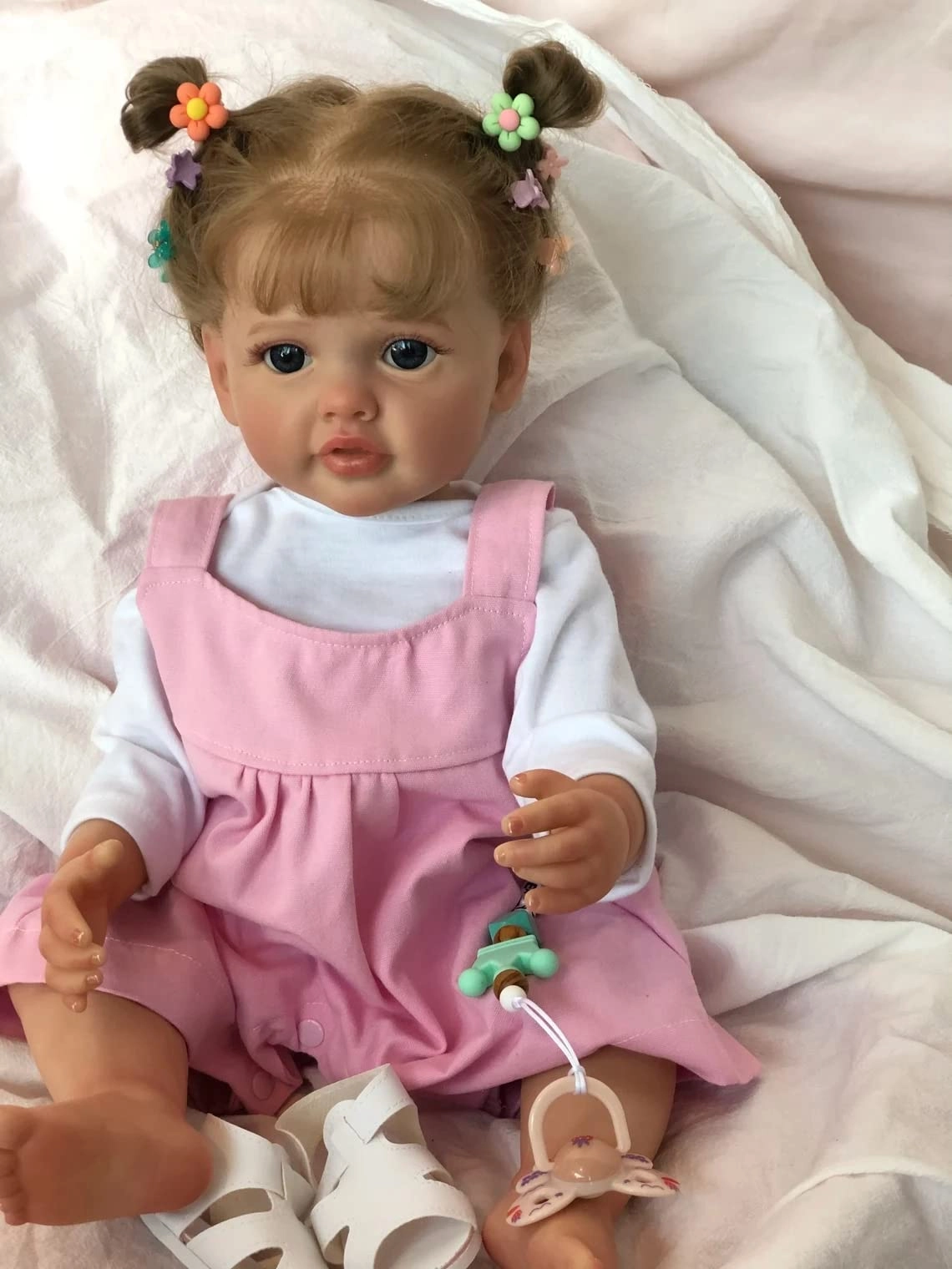 Reborn Baby Doll - 22 Inch 55cm Silicone Girl Ages 3+
