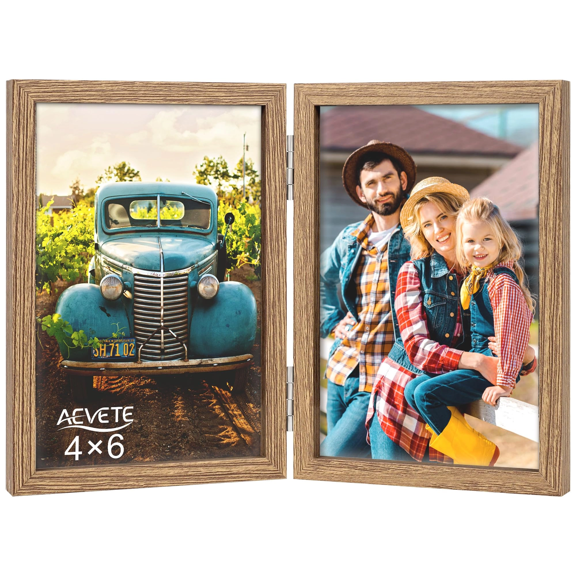 Double Picture Frame - 4x6 in two