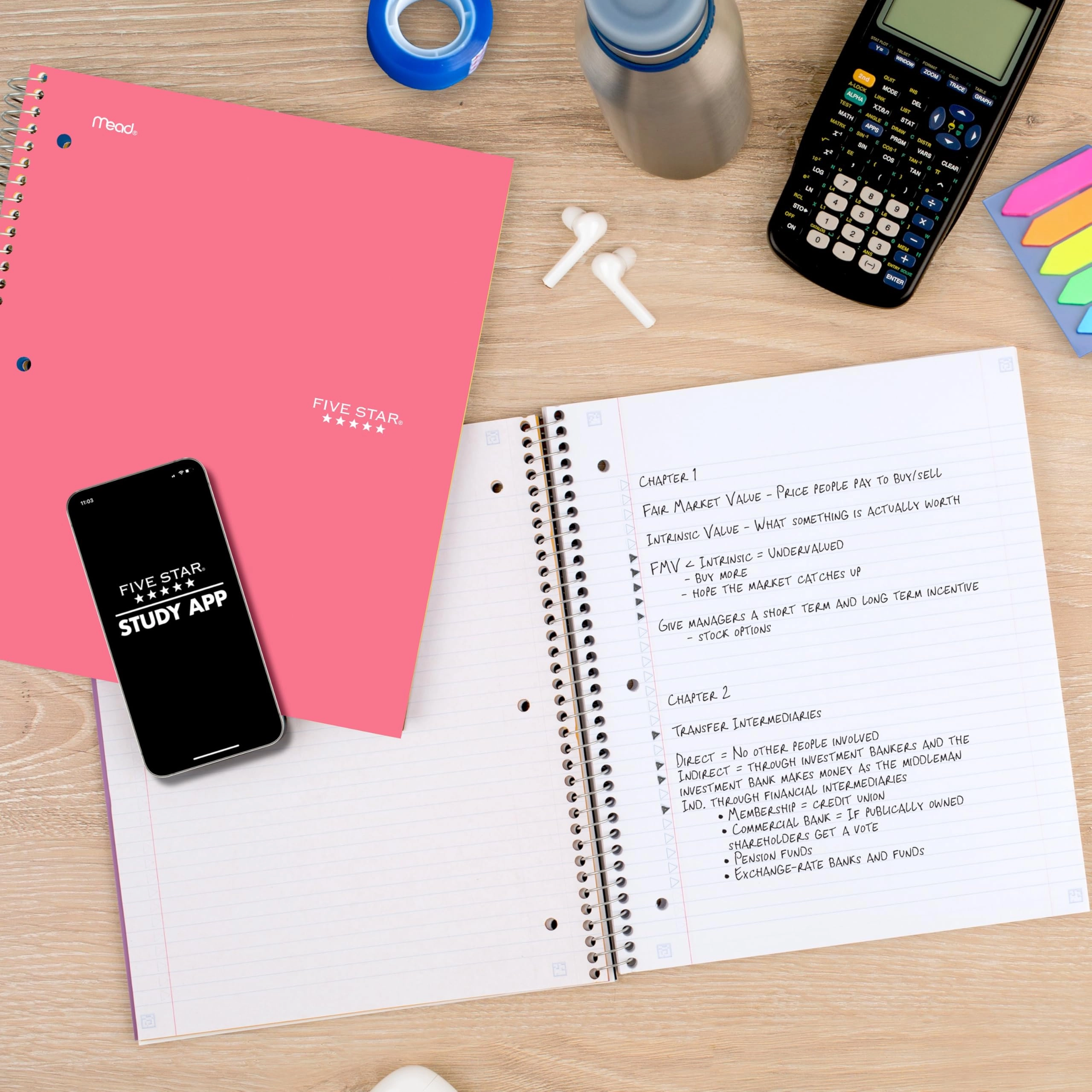 Spiral Notebook 8-1/2" x 11" Spiral - Lined 100 Sheets