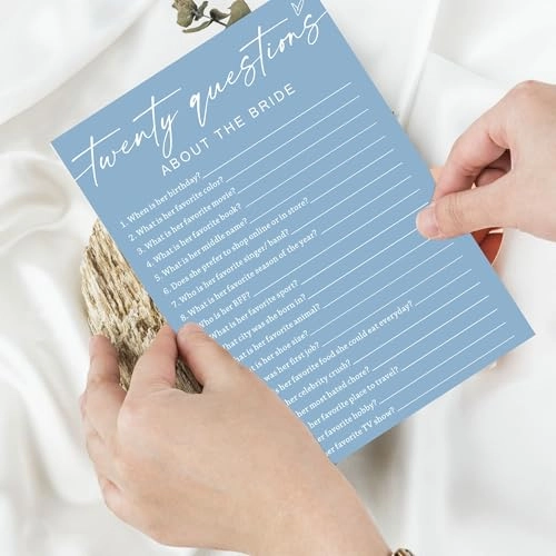 Bridal Shower Games Cards - 25 pieces Adult