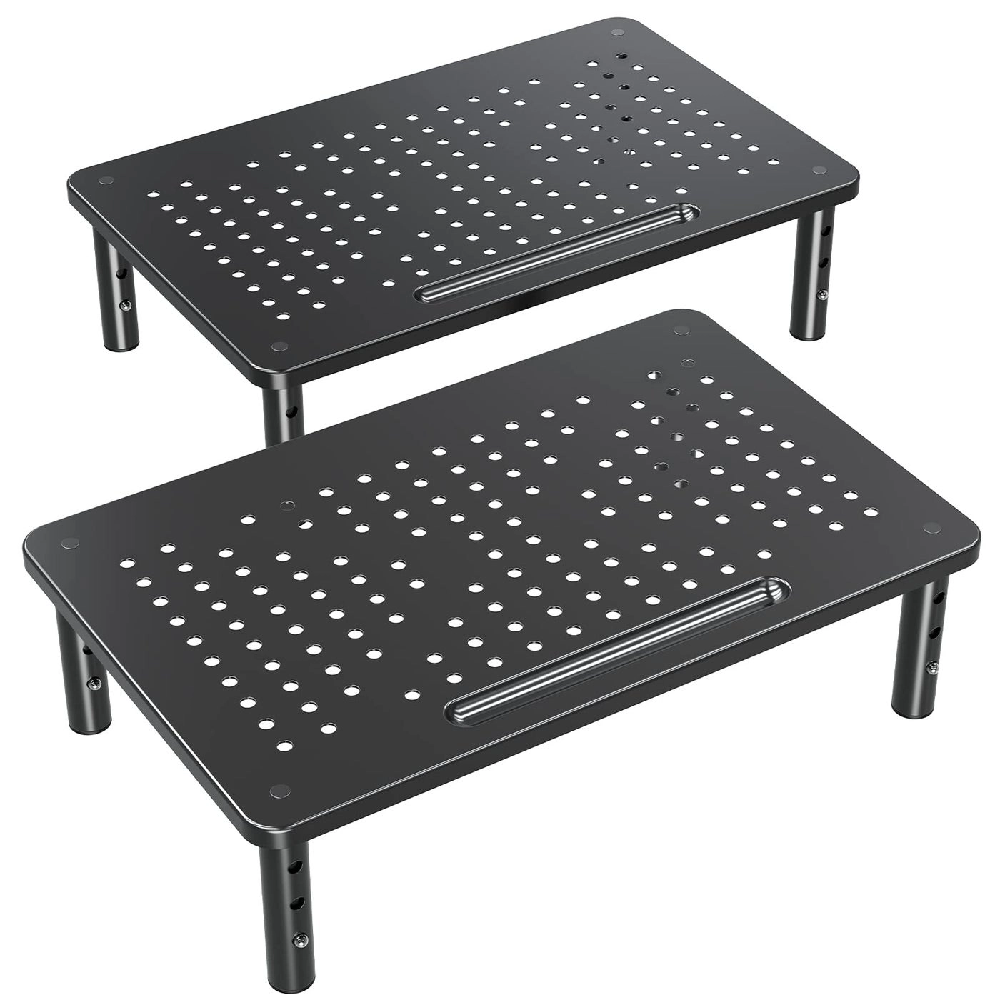 ELIVED Monitor Stand Riser - 3 Height Adjustable 44 lbs Pack