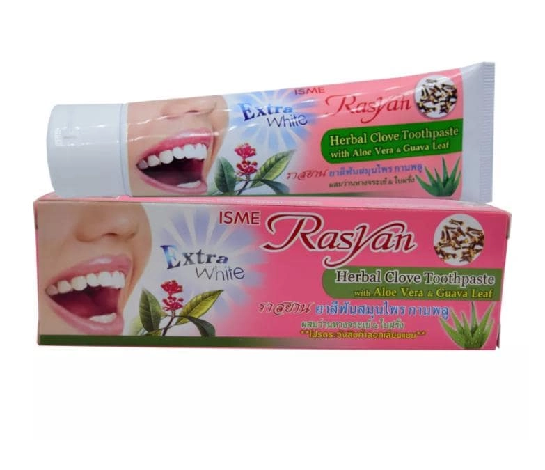 BLOOMING TIME Extra White Herbal Clove with Aloe Vera & Guava Leaf Toothpaste 30g