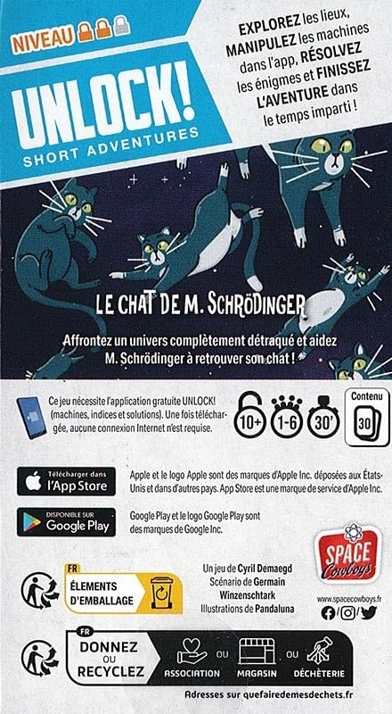 Red Mask - French + Murder in Birmingham + Le Chat De M. Schrödinger + Bottle Opener