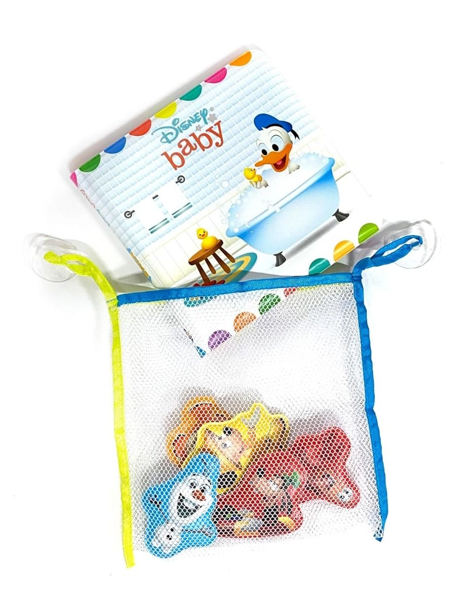 Disney Baby Bath Time Books - Waterproof 6 suction cup figures