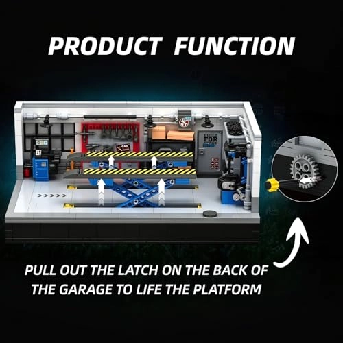 Display Classic Garage Building Set - Compatible with 8-Stud Chassis 14+