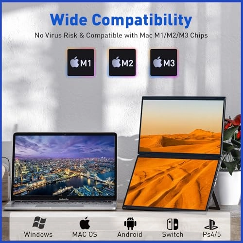 Laptop Screen Extender - 15.6'' 1080P USB C