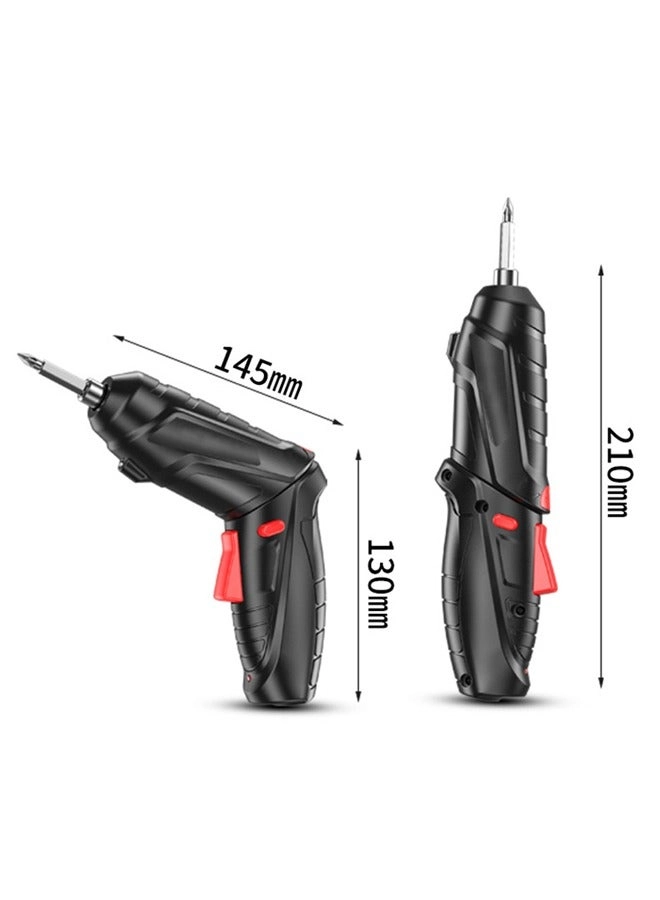 Electric Screwdriver Set - 47 Pcs Rechargeable Pivoting Handle