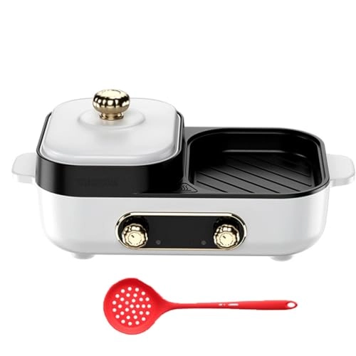 Portable Nonstick Griddle - 1600W Hotpot & Grill