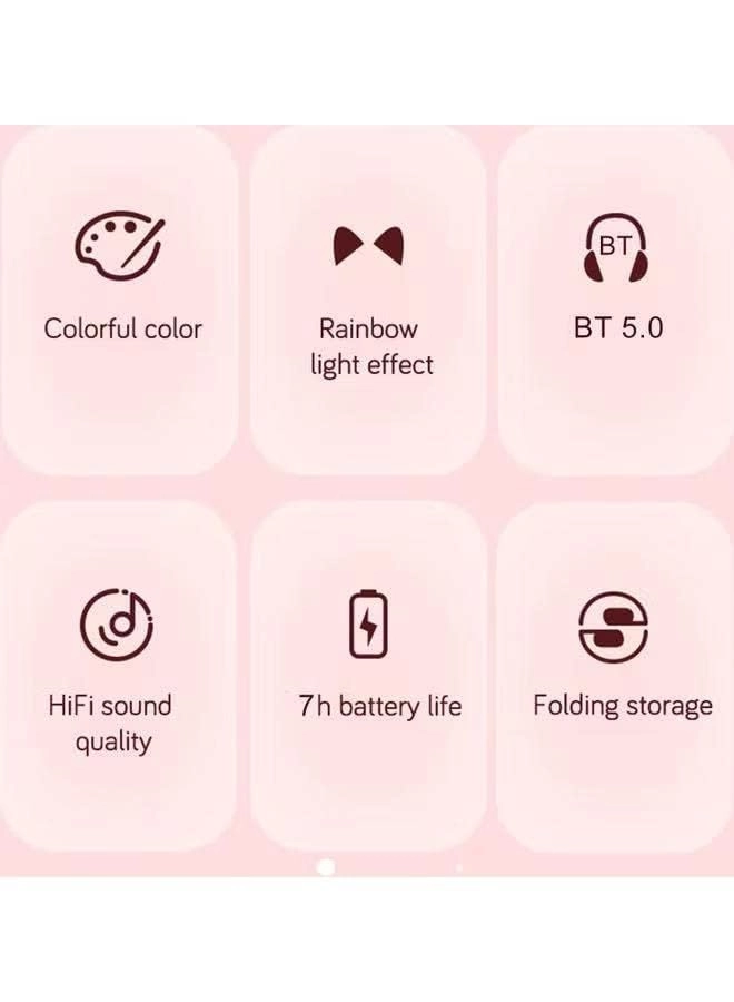 Glowing Cat Ear Headphones Wireless Headphone