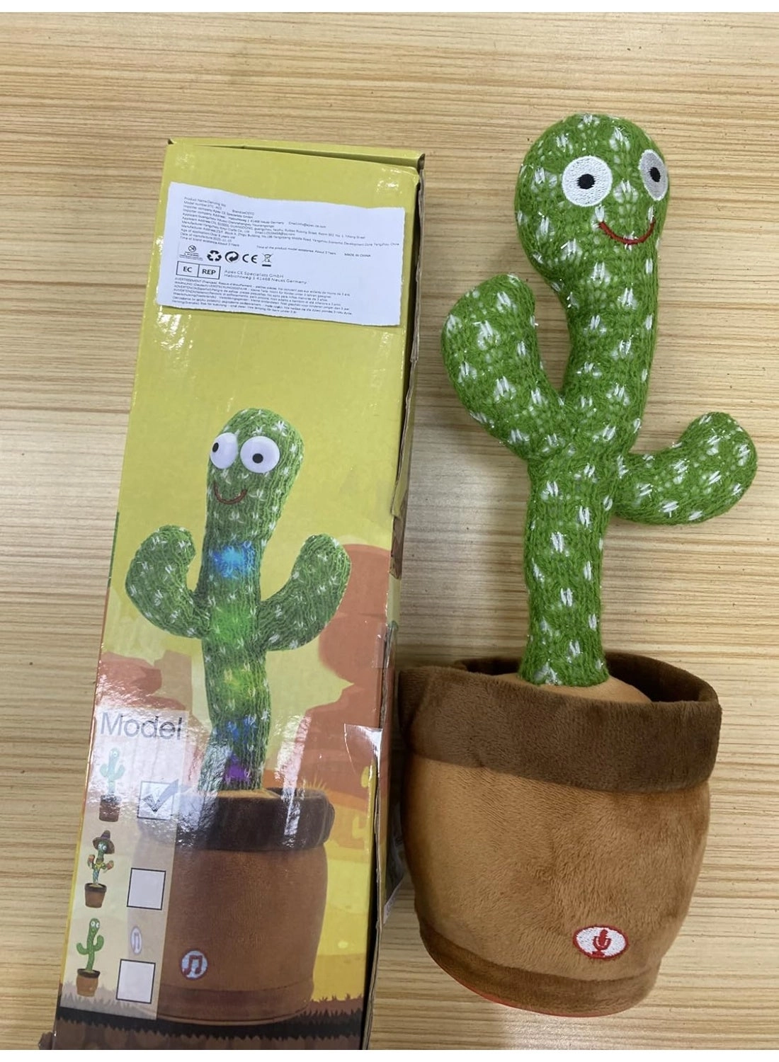 Talking Dancing Cactus Musical Toy
