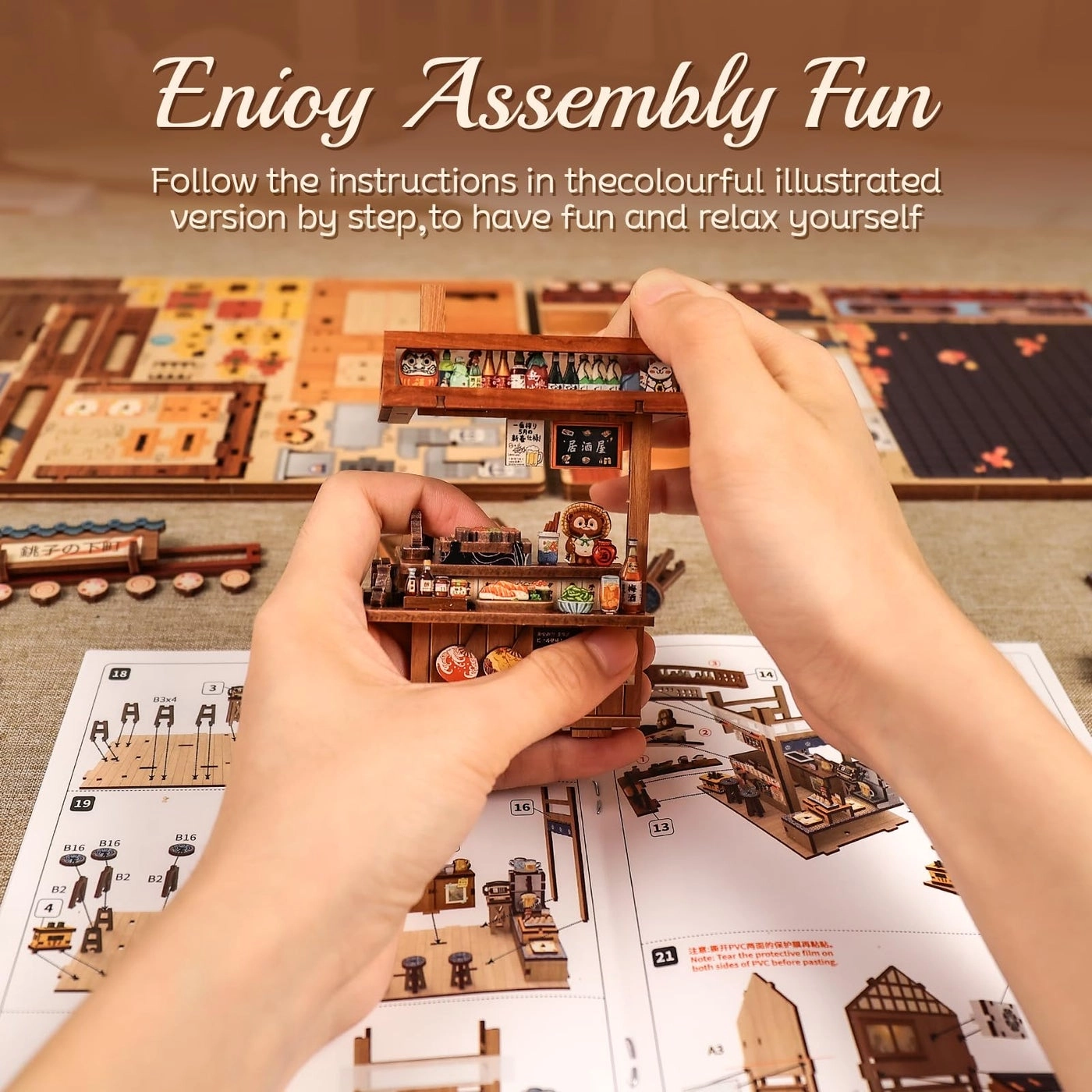 Book Nook - Mini 3D Puzzle Izakaya Shop
