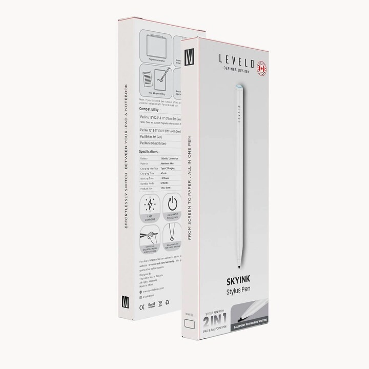 SkyInk - 2 in 1 Stylus Palm Rejection