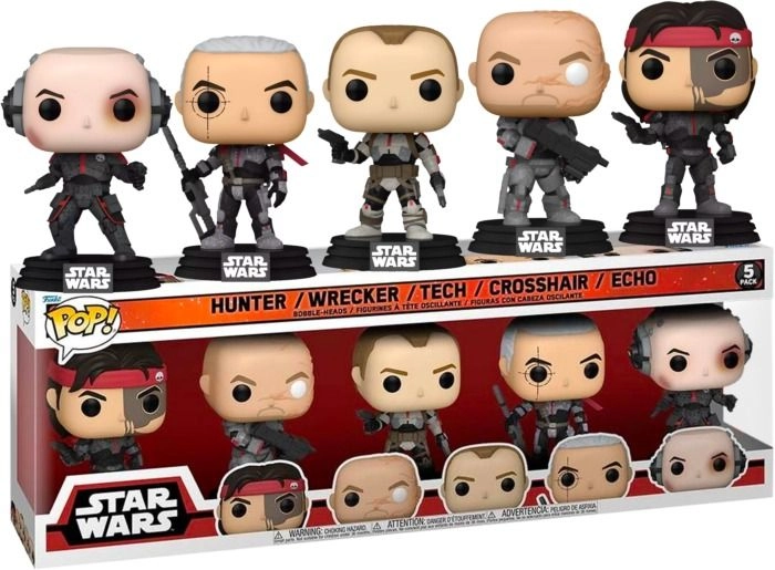 FUNKO Hunter + Wrecker + Tech + Crosshair + Echo - Star Wars: The Bad Batch - 5 pcs
