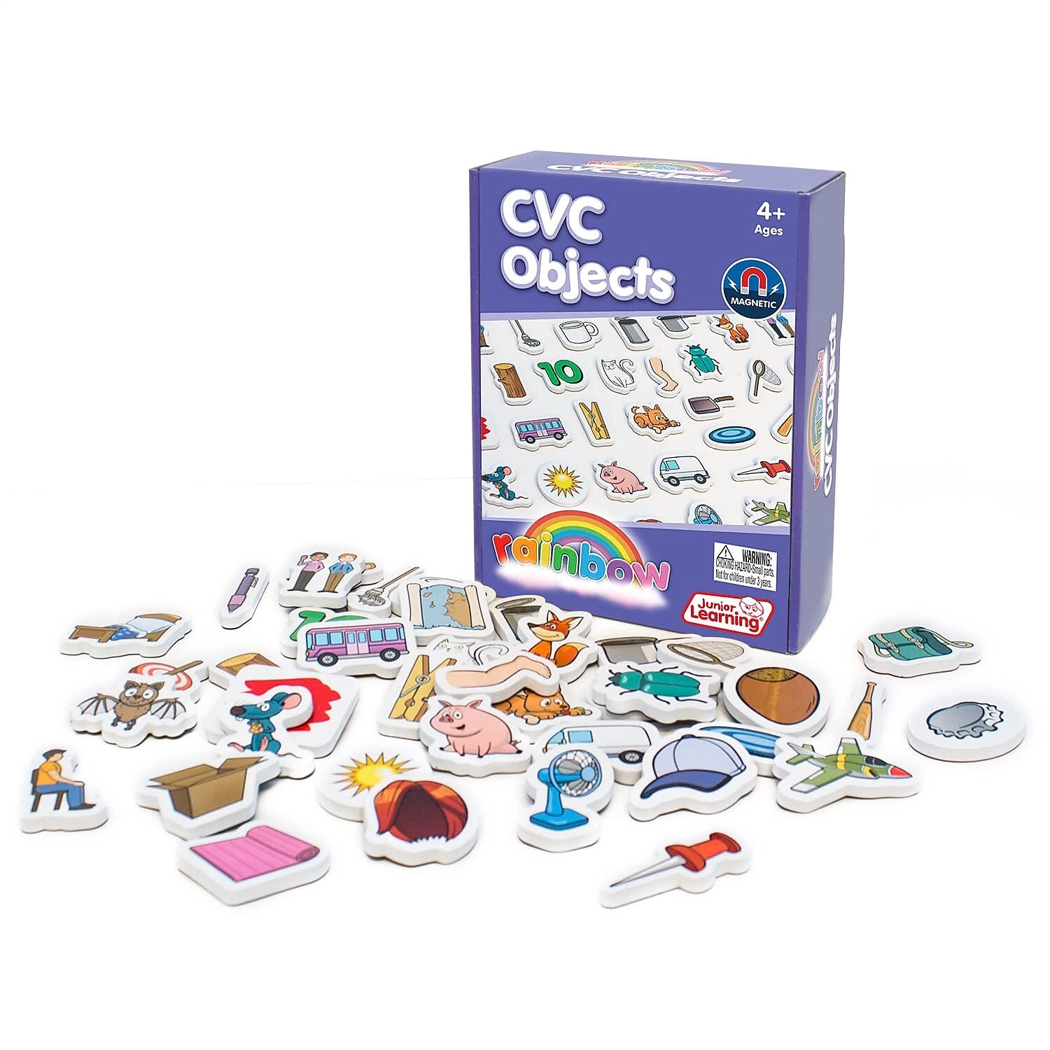 Junior Learning Rainbow CVC Objects - Ages 4-5 40 Pieces