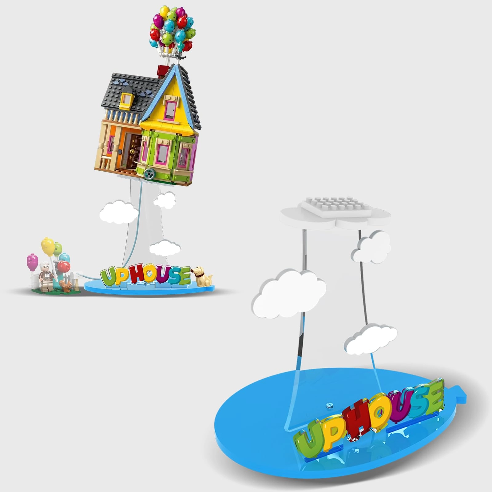 cooldac Acrylic Display Stand - Acrylic Up House for LEGO 43217