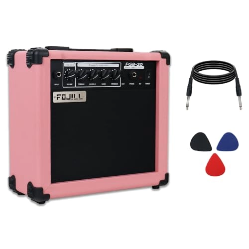 Electric Bass Guitar Amplifier - 20W Portable Orange