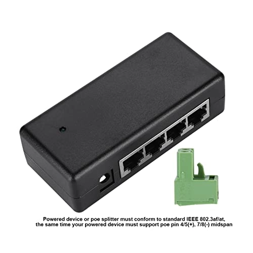 Non-Standard Passive POE Injector - DC9V-48V 8 PoE RJ45 IEEE802.3af/at 10/100Mbps