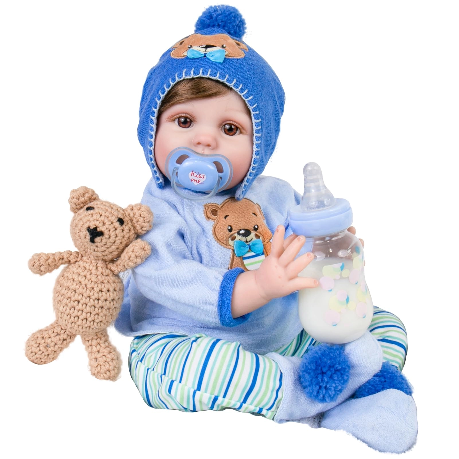 Aori Reborn Baby Doll - 22 Inch Vinyl Boy Teddy Theme Ages 3+
