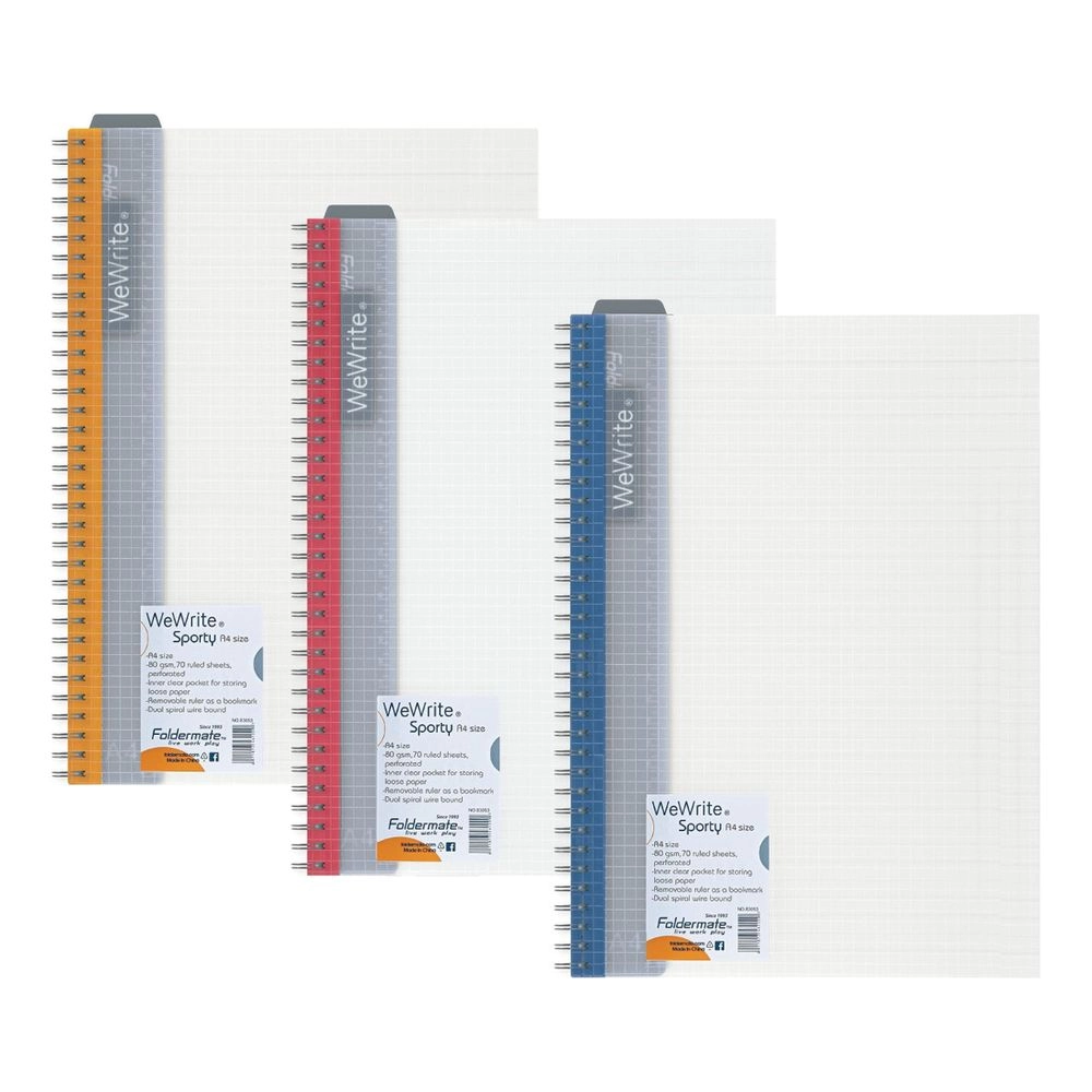 Foldermate 5-Subject Notebook B5 - 150 Sheets